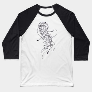 Contour Jellyfish Baseball T-Shirt